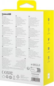 Ładowarka Baseus Ładowarka samochodowa Baseus Enjoyment USB-C z kablem USB-C i Lightning 60 W (czarna) 9