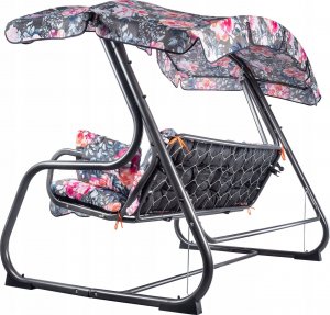 Kadax Huśtawka Ogrodowa 4-Osobowa Bujana Rozkładana 13