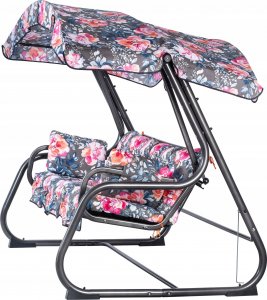 Kadax Huśtawka Ogrodowa 4-Osobowa Bujana Rozkładana 14