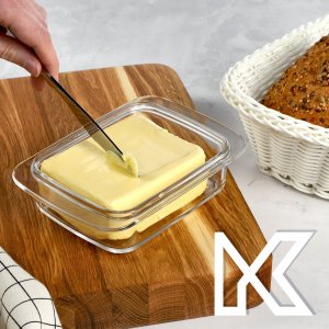 Maselniczka Kadax Szklana Maselnica Maselniczka Z Pokrywą Pojemnik 2