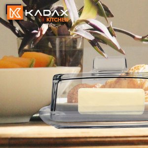 Maselniczka Kadax KADAX 2x Maselniczka Maselnica Z Pokrywką Szklana 4