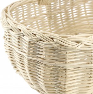 Kadax KADAX Koszyk Wiklinowy Zakupy Grzyby Kosz Biały 11