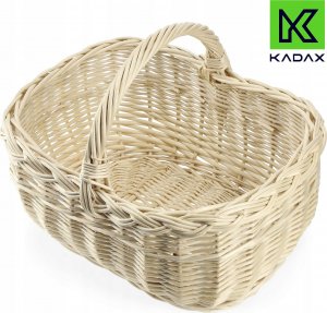 Kadax KADAX Koszyk Wiklinowy Zakupy Grzyby Kosz Biały 9