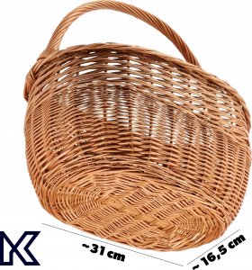 Kadax KADAX Koszyk Wiklinowy Zakupy Grzyby Kosz Duży 4