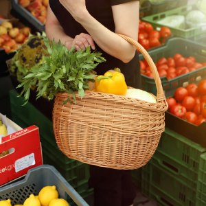 Kadax KADAX Koszyk Wiklinowy Zakupy Grzyby Kosz Duży 7