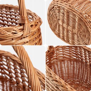 Kadax KADAX Koszyk Wiklinowy Zakupy Grzyby Kosz Duży 10