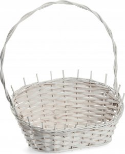 Kadax KADAX Koszyk Prezentowy Wiklinowy Kosz Biały Mały 4