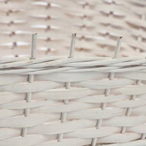 Kadax KADAX Koszyk Prezentowy Wiklinowy Kosz Biały Mały 8