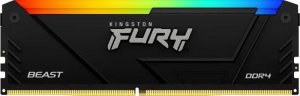 Pamięć Kingston Fury Beast RGB, DDR4, 8 GB, 2666MHz, CL16 (KF426C16BB2A/8) 1