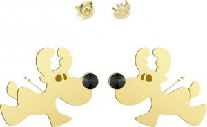 Radziszewska Jewellery Kolczyki Pozłacane Renifer Rudolf Boże Narodzenie 2
