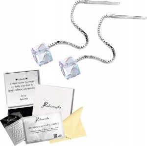 Radziszewska Jewellery Kolczyki Srebrne na łańuszku kostki 8