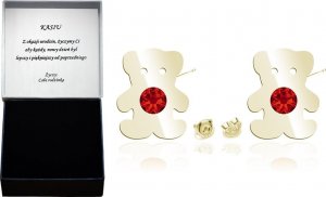 Radziszewska Jewellery Kolczyki z Misiem srebro pozłacane 2