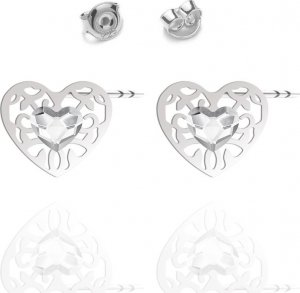 Radziszewska Jewellery Kolczyki Srebrne Serce Ażurowe 1