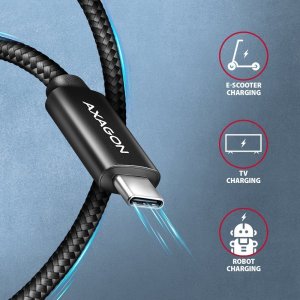 Kabel USB Axagon USB-C - USB-C 1 m Czarny (BUCM4X-CM10AB) 6