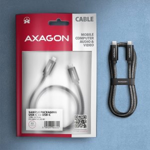 Kabel USB Axagon USB-C - USB-C 1 m Czarny (BUCM4X-CM10AB) 10