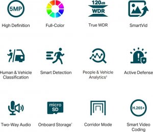 Kamera IP TP-Link Kamera sieciowa VIGI C450(4mm) 5MP Full-Color Turret 2