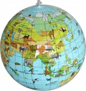 MG Piłka Caly Globus 30 cm - Zwierzęta 2