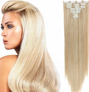 Mawe WŁOSY DOCZEPIANE 60CM CLIPIN JAK NATURALNE BLOND 1