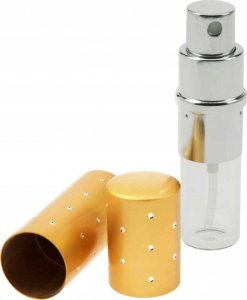 Mawe ATOMIZER DO PERFUM FIOLKA KRYSZTAŁKI ZŁOTY 10ml 2
