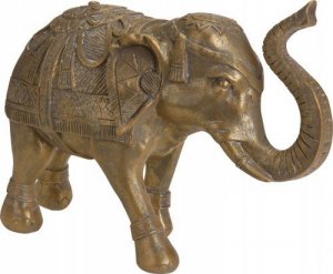 Koopman Figurka ozdobna słonik na szczęście złoty 22 cm 1