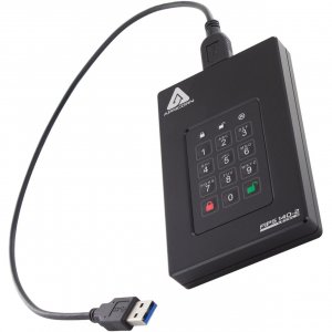 Dysk zewnętrzny HDD Apricorn Apricorn Aegis Fortress L3 2000 GB Czarny 6