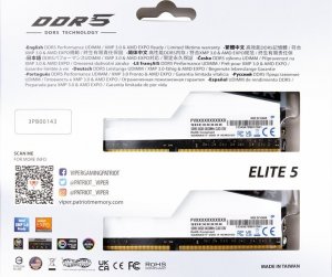 Pamięć Patriot Viper Elite 5 RGB, DDR5, 96 GB, 6000MHz, CL42 (PVER596G60C42KW) 7