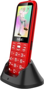 Telefon komórkowy Evolveo EasyPhone XO, mobilní telefon pro seniory s nabíjecím stojánkem, červená 4