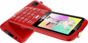Telefon komórkowy Evolveo EasyPhone XO, mobilní telefon pro seniory s nabíjecím stojánkem, červená 5