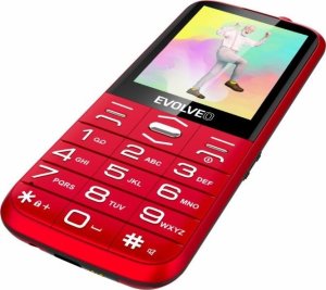 Telefon komórkowy Evolveo EasyPhone XO, mobilní telefon pro seniory s nabíjecím stojánkem, červená 7