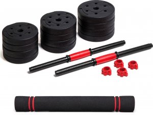 Abarqs Hantle regulowane z funkcją sztangi 2x10kg 3