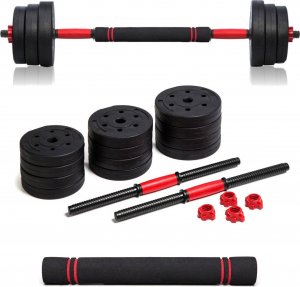 Abarqs Hantle regulowane z funkcją sztangi 2x10kg 4