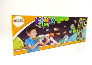 LeanToys Gra Celność Pistolet Kulki Piankowe Plansza Dinozaury 7