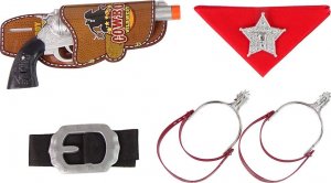 LeanToys Zestaw Kowboja Szeryfa Strzelba Rewolwer 3