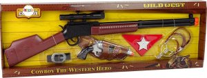 LeanToys Zestaw Kowboja Szeryfa Strzelba Rewolwer 5