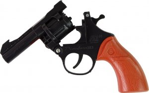 LeanToys Pistolet Na Kapiszony Rewolwer Hukowy Czarny 4