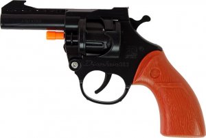LeanToys Pistolet Na Kapiszony Rewolwer Hukowy Czarny 5