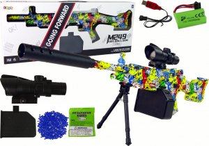 LeanToys Karabin Graffiti Pistolet Kulki Wodne Żelowe AMT 1