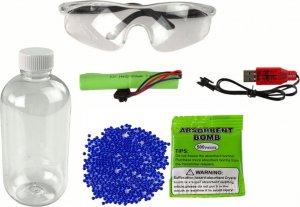 LeanToys Karabin Pistolet na Kulki Wodne Akcesoria Kolorowy 5