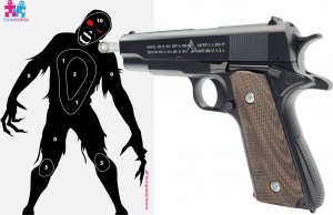 LeanToys Pistolet Metalowy Na Kulki COLT M1911 100% Metal REPLIKA ASG 3