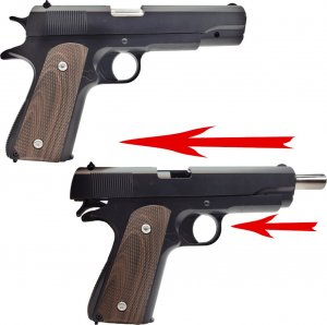 LeanToys Pistolet Metalowy Na Kulki COLT M1911 100% Metal REPLIKA ASG 8
