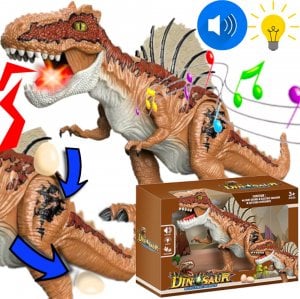 LeanToys Jurassic World SPINOZAUR Dinozaur Na Baterie Chodzący #Ryczy # Znosi Jaja# 1