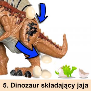 LeanToys Jurassic World SPINOZAUR Dinozaur Na Baterie Chodzący #Ryczy # Znosi Jaja# 2
