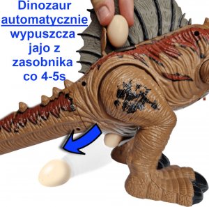 LeanToys Jurassic World SPINOZAUR Dinozaur Na Baterie Chodzący #Ryczy # Znosi Jaja# 3