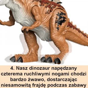 LeanToys Jurassic World SPINOZAUR Dinozaur Na Baterie Chodzący #Ryczy # Znosi Jaja# 7