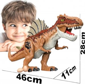 LeanToys Jurassic World SPINOZAUR Dinozaur Na Baterie Chodzący #Ryczy # Znosi Jaja# 8