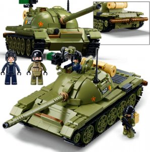LeanToys Klocki T-54S Radziecki CZOŁG Podstawowy Wojsko Armia 1