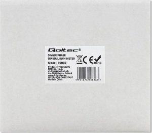 Qoltec Jednofazowy elektroniczny licznik | miernik zużycia energii | 230V | LCD 8