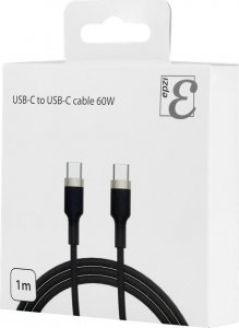Kabel USB USB-C to USB-C cable, 60W, braided, 1m, navy blue 3