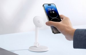 Baseus Magnetyczny uchwyt na telefon Baseus MagPro (biały) 9