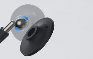 Baseus Magnetyczny uchwyt na telefon Baseus MagPro (czarny) 10